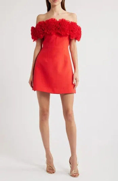 Sonya Moda Nahla Rosette Off The Shoulder Cocktail Minidress