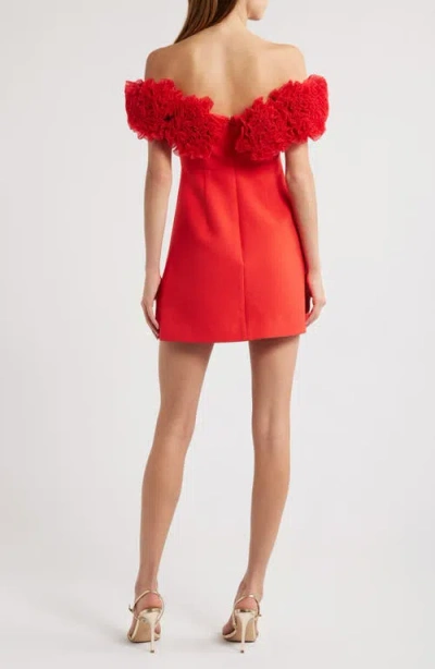 Sonya Moda Nahla Rosette Off The Shoulder Cocktail Minidress