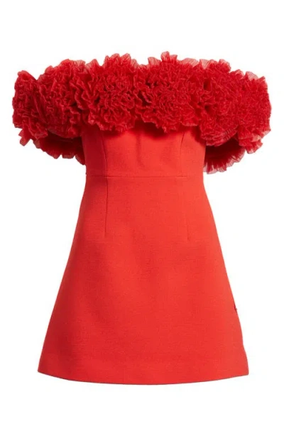 Sonya Moda Nahla Rosette Off The Shoulder Cocktail Minidress