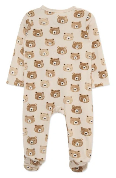 Little Me Bear Faces Footie In Neutral