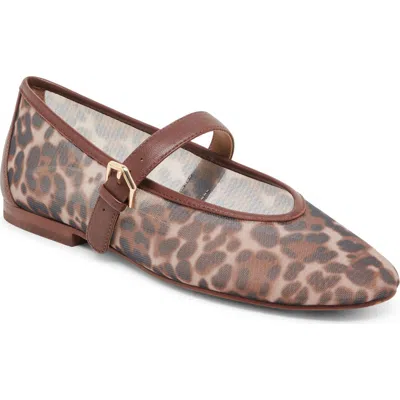Dolce Vita Roslyn Flats Leopard Mesh In Animal Print