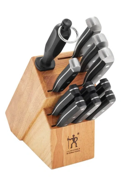 Henckels Cutlery Statement 12-piece Knife Block Set In Black