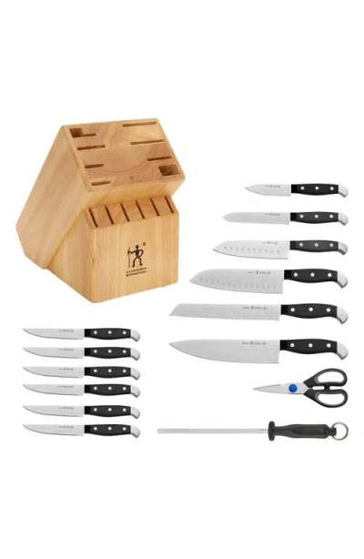 Henckels Cutlery Statement 15-piece Knife Block Set In Black