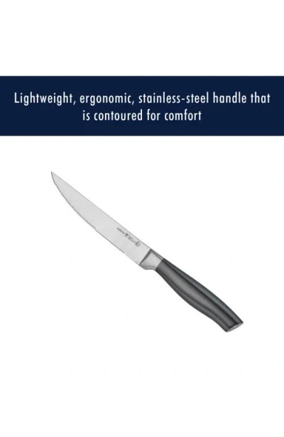 Henckels Cutlery Graphite 4-piece Steak Knife Set In Gray