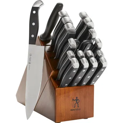 Henckels Cutlery Statement 20-piece Self-sharpening Knife Block Set In Black