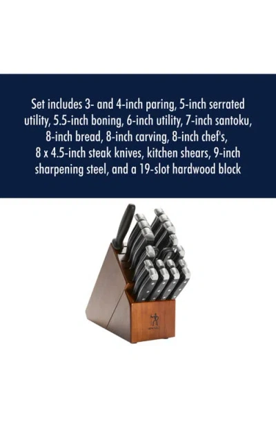 Henckels Cutlery Statement 20-piece Self-sharpening Knife Block Set In Black
