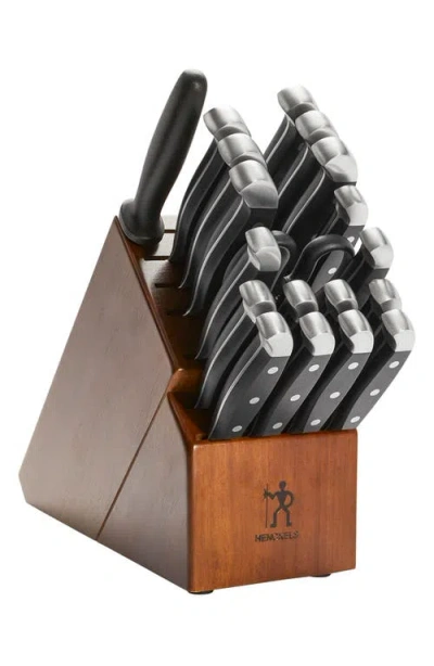 Henckels Cutlery Statement 20-piece Self-sharpening Knife Block Set In Black