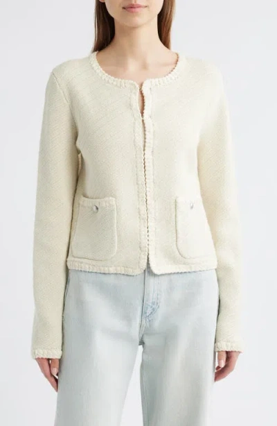 Rag & Bone Claire Tailored Cardigan In Gray