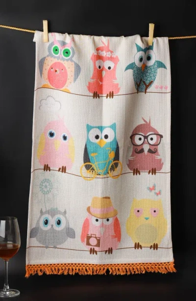 Tiramisu Whimsical Owl Kitchen Towel Set