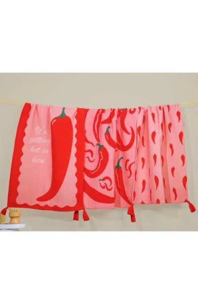 Tiramisu Chili Pepper Kitchen Towel Set