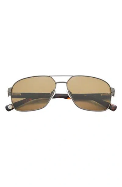 Ted Baker 60mm Polarized Navigator Sunglasses In Green