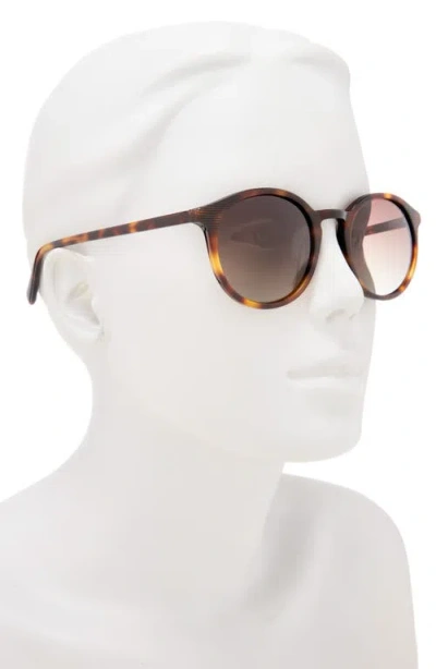 Ted Baker 51mm Polarized Round Sunglasses In Brown