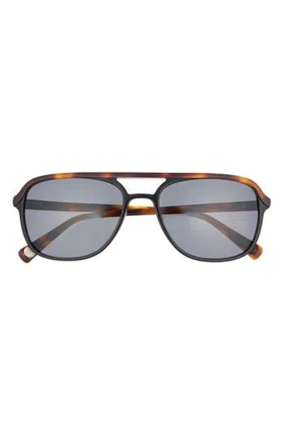 Ted Baker 58mm Polarized Navigator Sunglasses In Multi