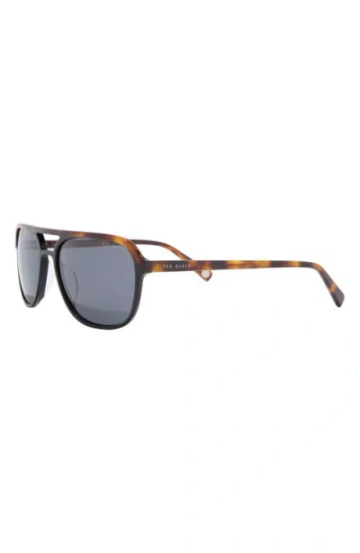Ted Baker 58mm Polarized Navigator Sunglasses In Multi