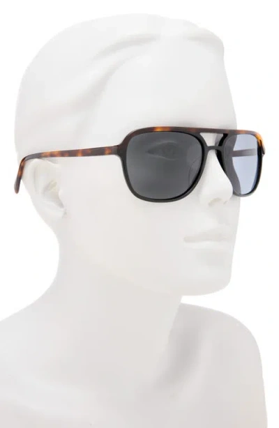 Ted Baker 58mm Polarized Navigator Sunglasses In Multi
