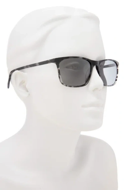 Ted Baker 57mm Polarized Rectangular Sunglasses In Blue