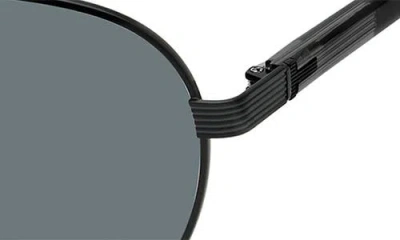 Ted Baker 59mm Polarized Aviator Sunglasses In Gray