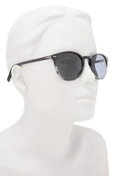 Ted Baker 51mm Polarized Round Sunglasses In Gray