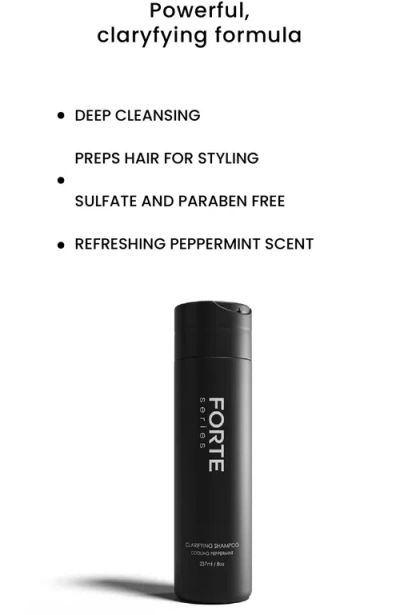 Forte Series Clarifying Shampoo In Black