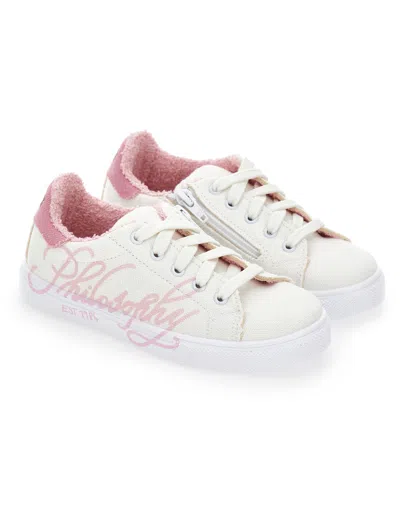 Philosophy Di Lorenzo Serafini Philosophy Kids  Girls' Sneakers With Philosophy Logo In Animal Print