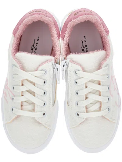 Philosophy Di Lorenzo Serafini Philosophy Kids  Girls' Sneakers With Philosophy Logo In Animal Print
