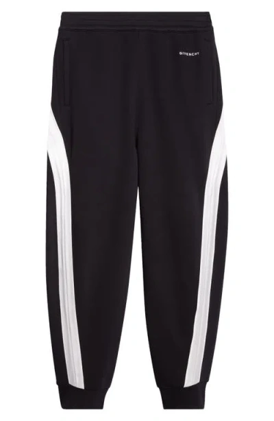 Givenchy Mens Black Open Seam Contrast Cotton-jersey Jogging Bottoms Xl