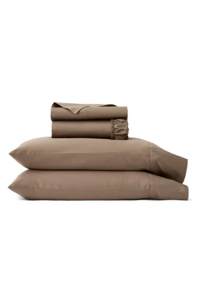 Boll & Branch Signature Hemmed Sheet Set In Brown