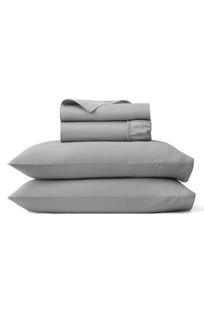 Boll & Branch Signature Piped Edge Sheet Set In Gray