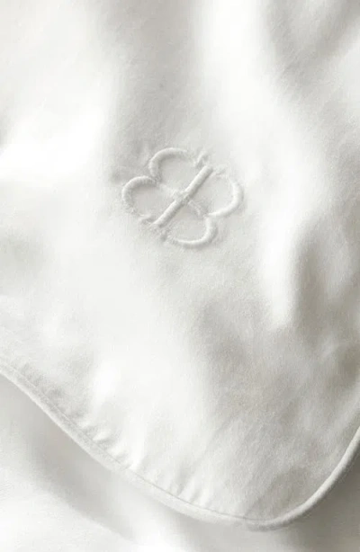 Boll & Branch Signature Piped Edge Duvet Set In White