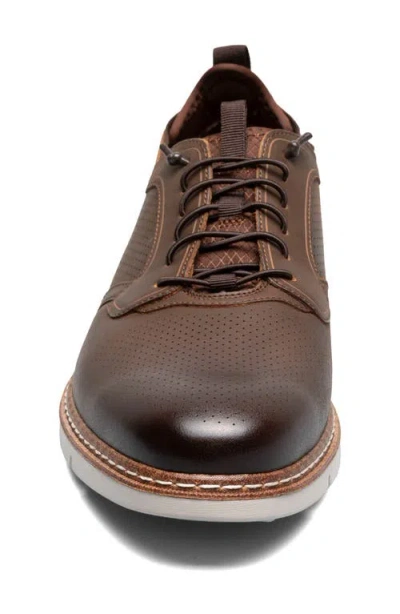 Stacy Adams Sync Perforated Elastic Lace Derby In Neutral