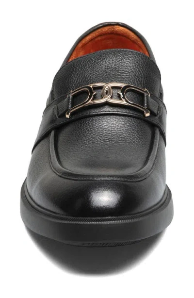 Stacy Adams Todridge Apron Toe Bit Loafer In Black