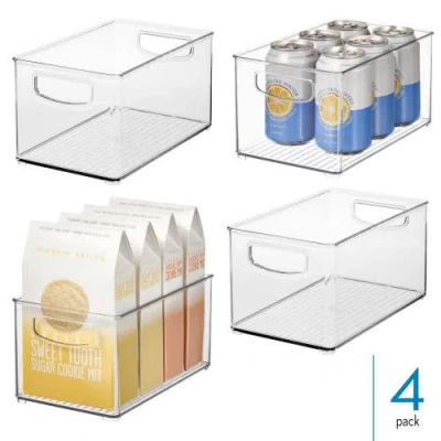 Linus Plastic Stackable Pantry Bin In Transparent