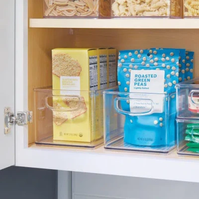 Linus Plastic Stackable Pantry Bin In Transparent