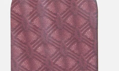 Nordstrom Sheer Jacquard Wool Blend Dress Socks In Purple