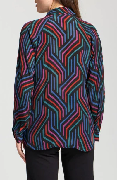 Apny Long Sleeve Shirt In Multi