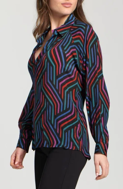 Apny Long Sleeve Shirt In Multi
