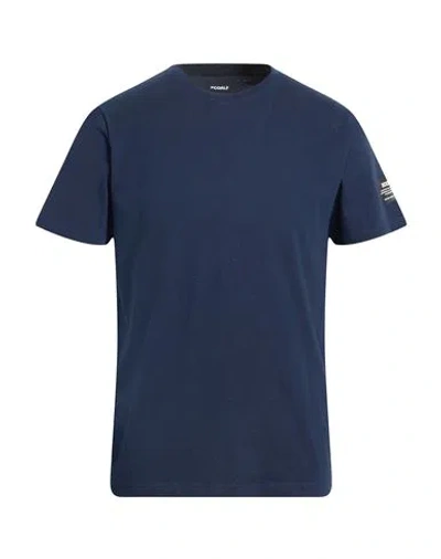 Ecoalf Man T-shirt Midnight Blue Size S Recycled Cotton, Organic Cotton In Blue