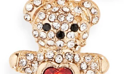 Bp. Teddy Bear Charm Bracelet In Gold