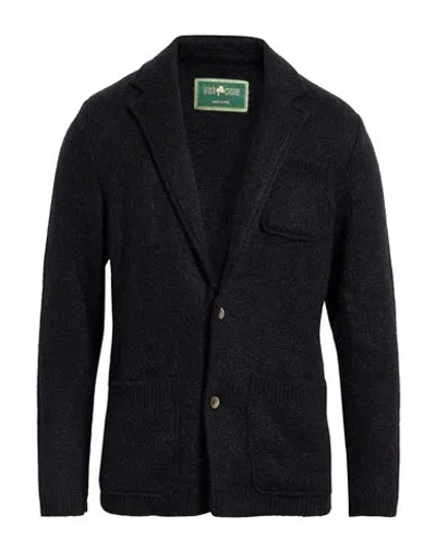 Irish Crone Man Cardigan Black Size 42 Acrylic, Polyamide, Mohair Wool In Black