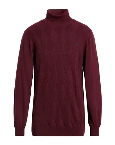 Harmont & Blaine Man Turtleneck Chocolate Brown Size 3xl Viscose, Polyamide, Cotton, Wool In Burgundy