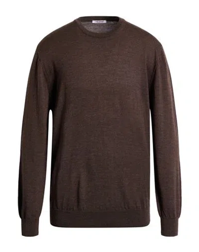 Gioferrari Man Sweater Chocolate Brown Size 50 Merino Wool In Brown