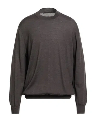 Viadeste Per Anteprima Man Turtleneck Dark Brown Size 50 Virgin Wool In Brown