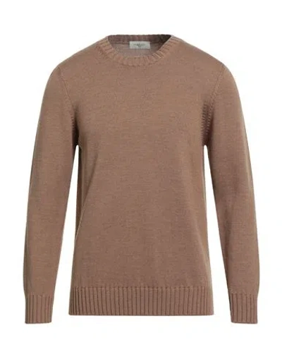 Piacenza Cashmere 1733 Man Sweater Camel Size 46 Virgin Wool In Neutral