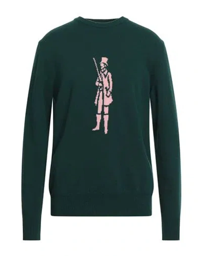 Mackintosh Man Sweater Dark Green Size Xl Merino Wool, Cashmere In Green