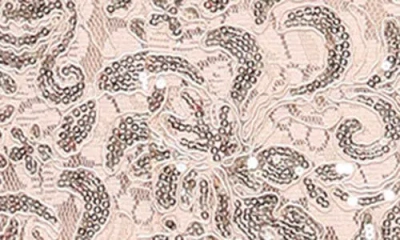 Alex Evenings Sequin Cord Lace A-line Evening Gown In Neutral