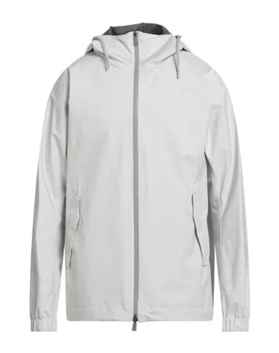 Herno Shell Hooded Jacket In Gray