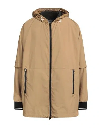 Herno Man Overcoat & Trench Coat Beige Size 40 Polyester, Polyamide, Polyurethane In Brown