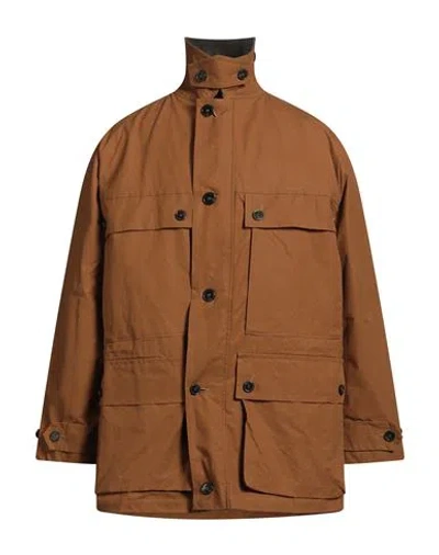 Mackintosh Man Jacket Brown Size Xl Cotton In Brown