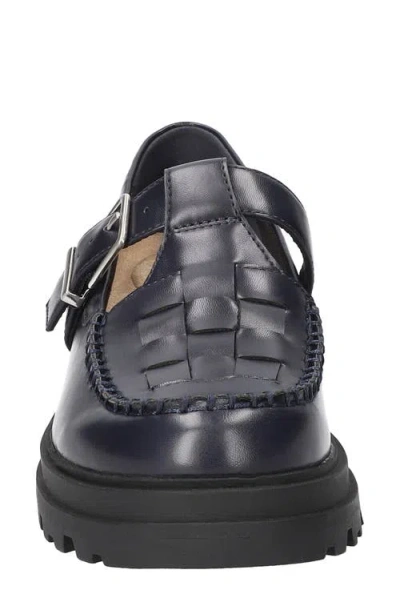 Bella Vita Women's Makell Comfort Lug Buckle Loafers In Blue