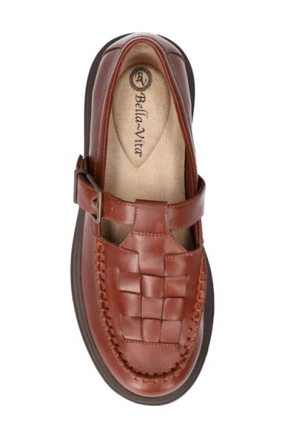 Bella Vita Women's Makell Comfort Lug Buckle Loafers In Brown